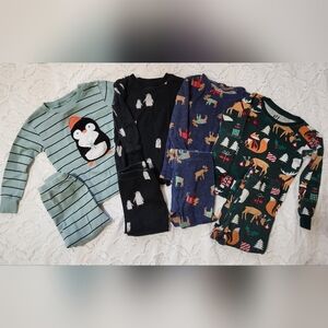 Kids Pajamas Set with Animal Prints